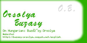 orsolya buzasy business card